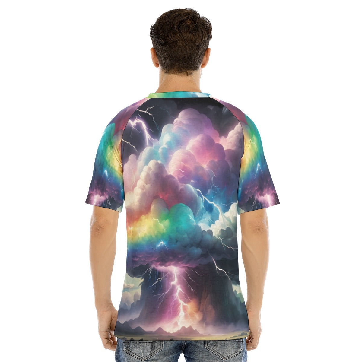 Men's Raglan Sleeve T-shirt With Button Closure