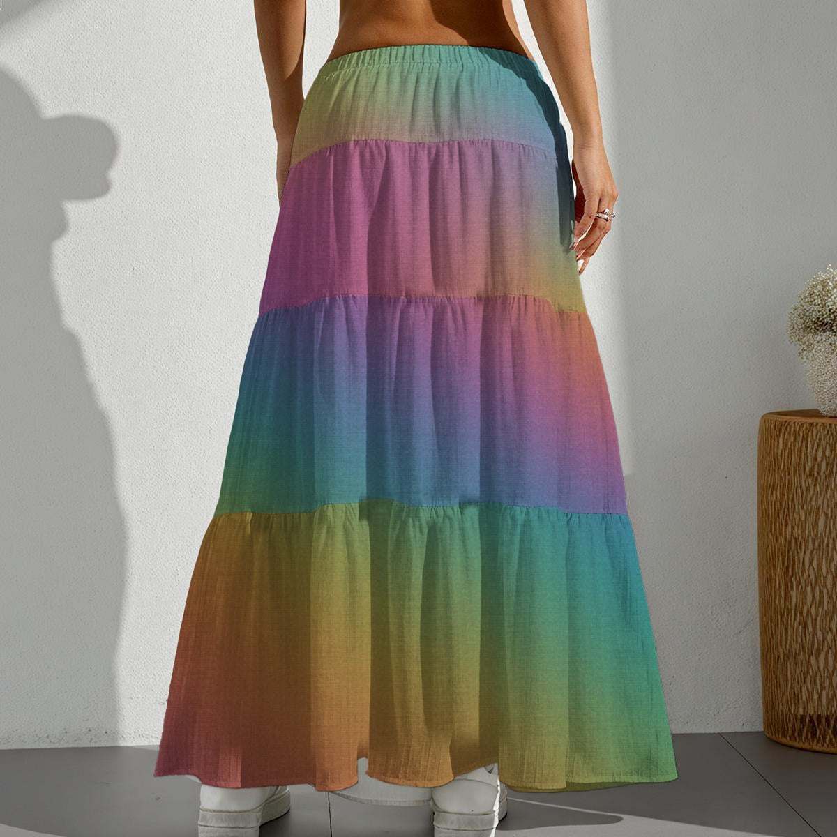 Women's Pleated Long Skirt