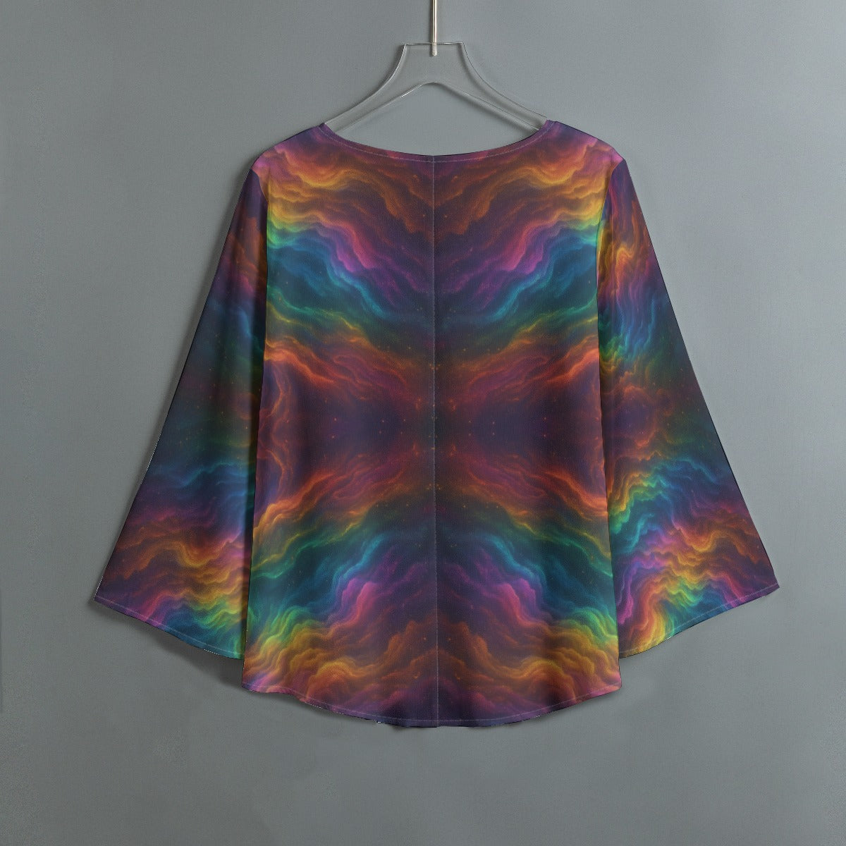 Women's V-neck T-shirt With Irregular Hem