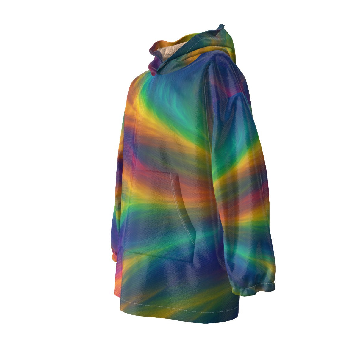 Unisex Kid's Sherpa Fleece Hoodie Blanket