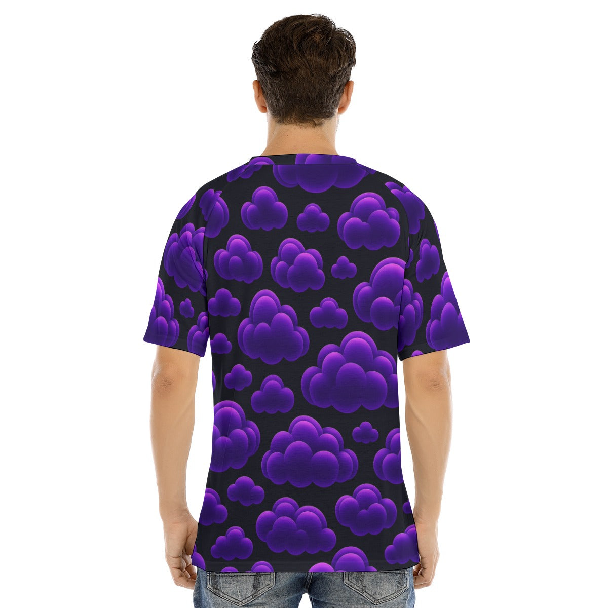 Men's Raglan Sleeve T-shirt With Button Closure