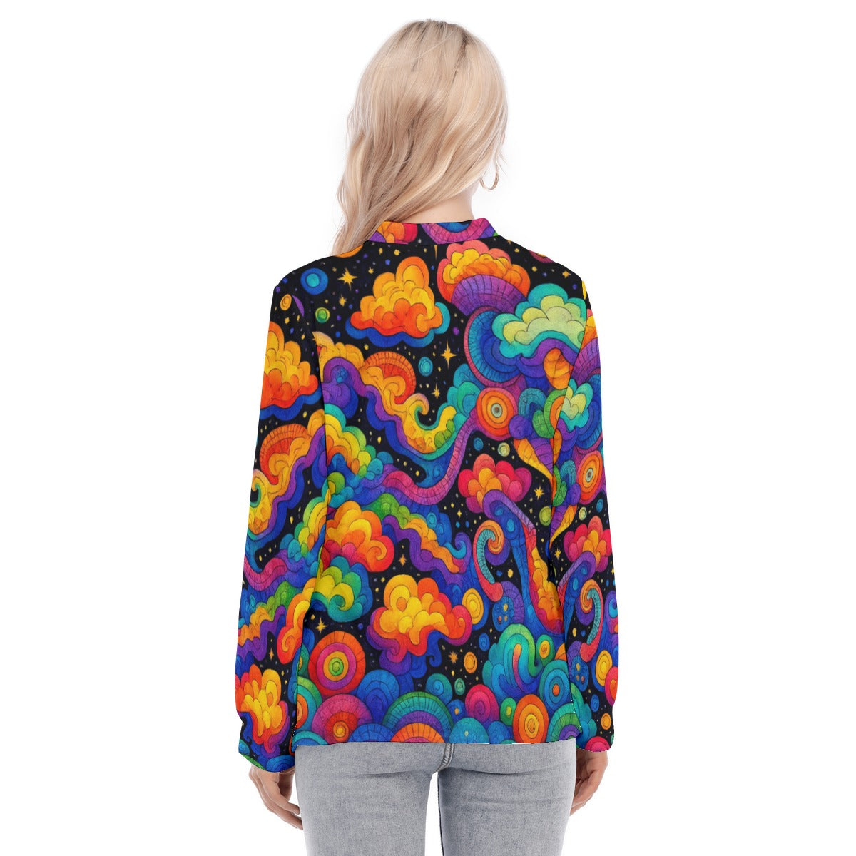 Women's Long Sleeve Blouse With Button Closure