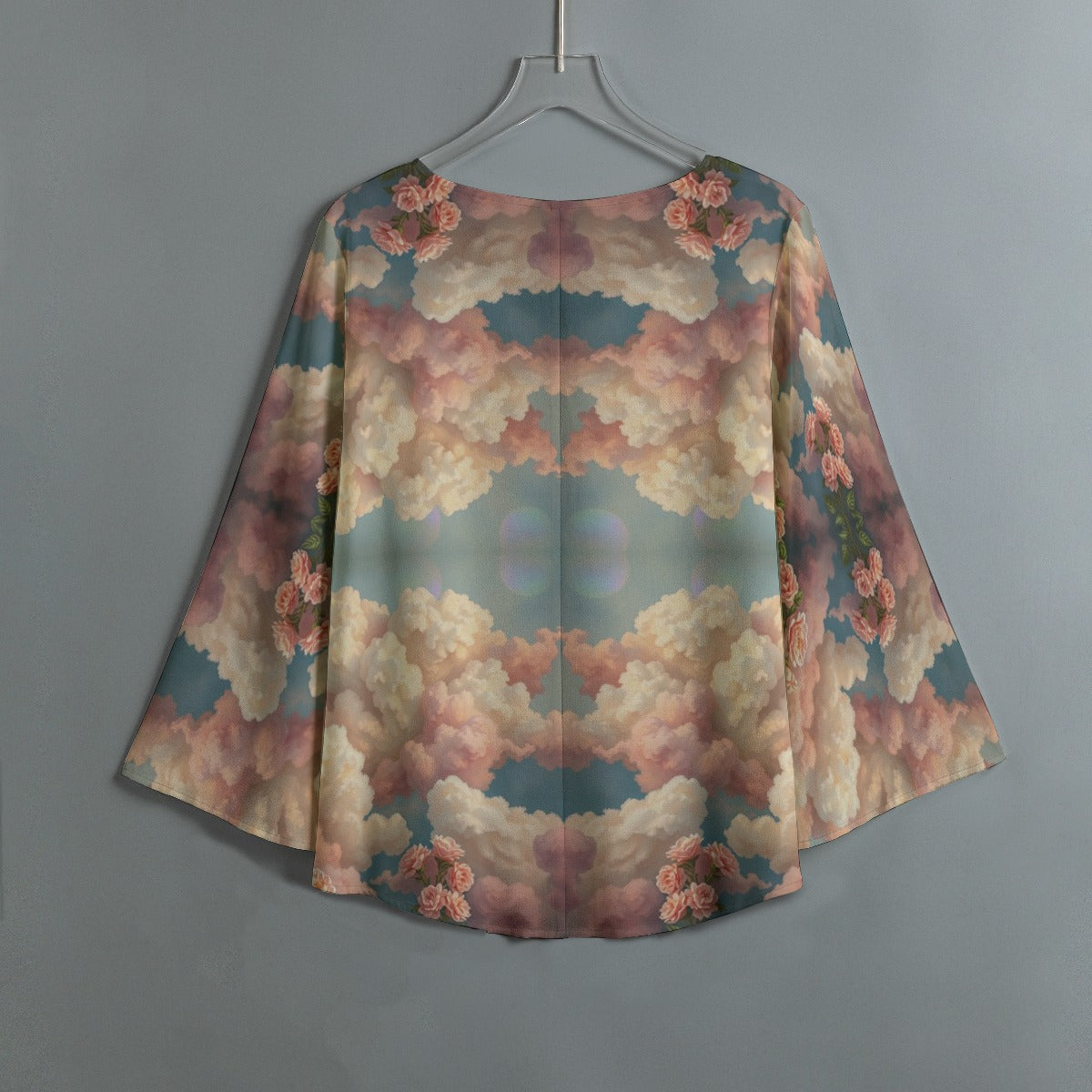 Women's V-neck T-shirt With Irregular Hem