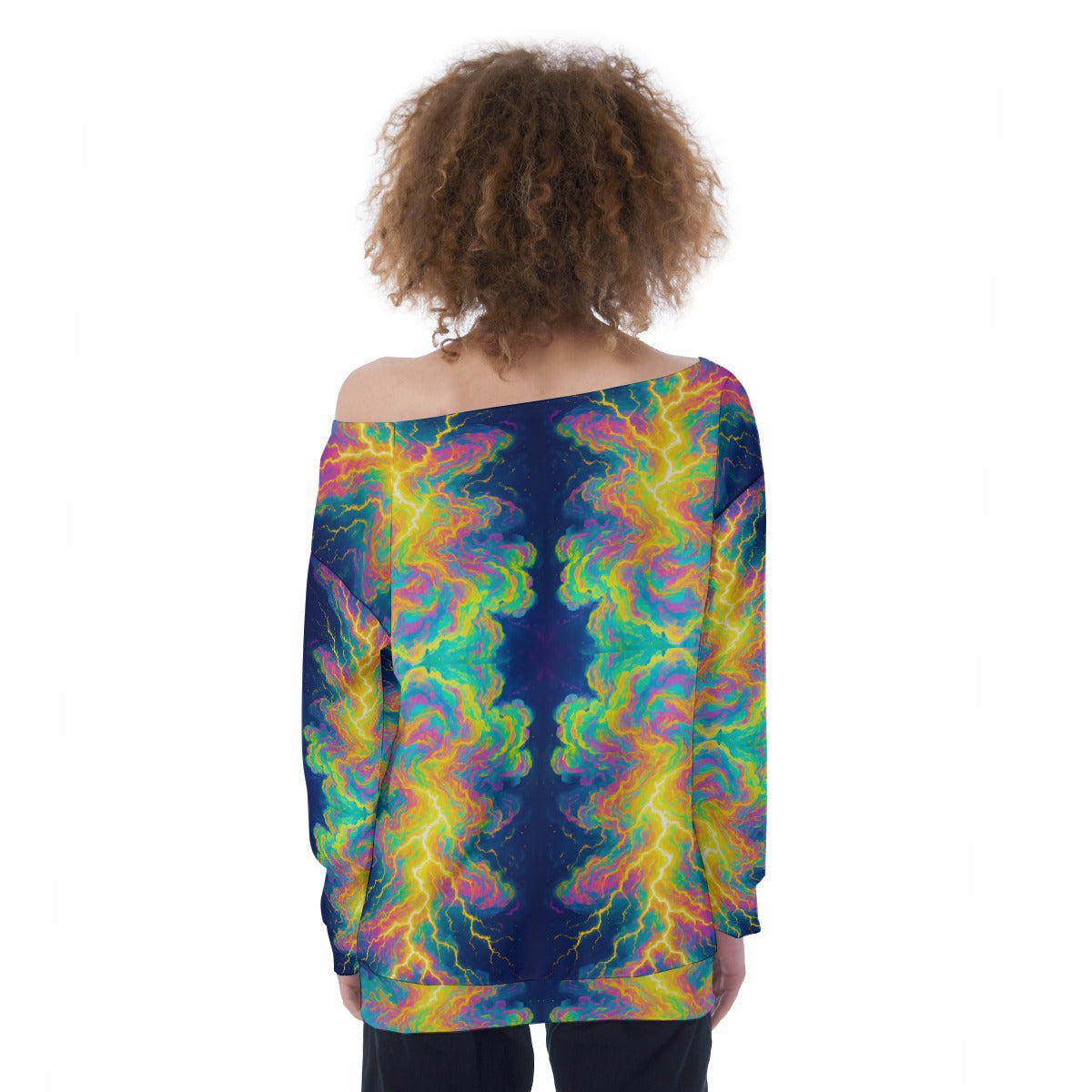 Women's Off-Shoulder Sweatshirt