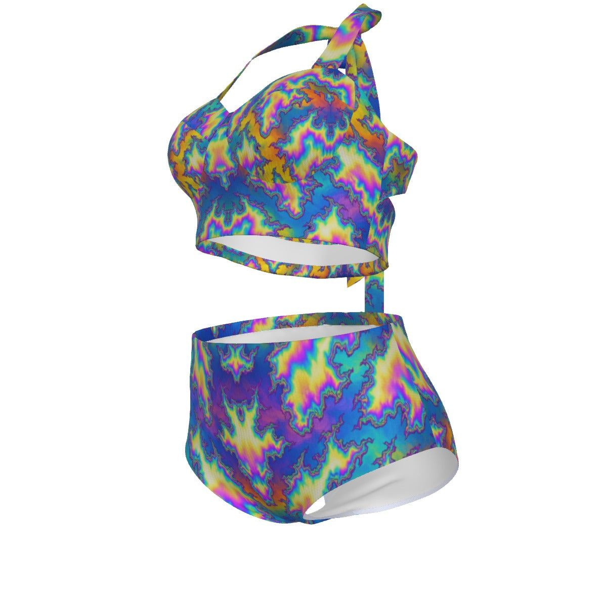 Women's Swimsuit Set With Halter