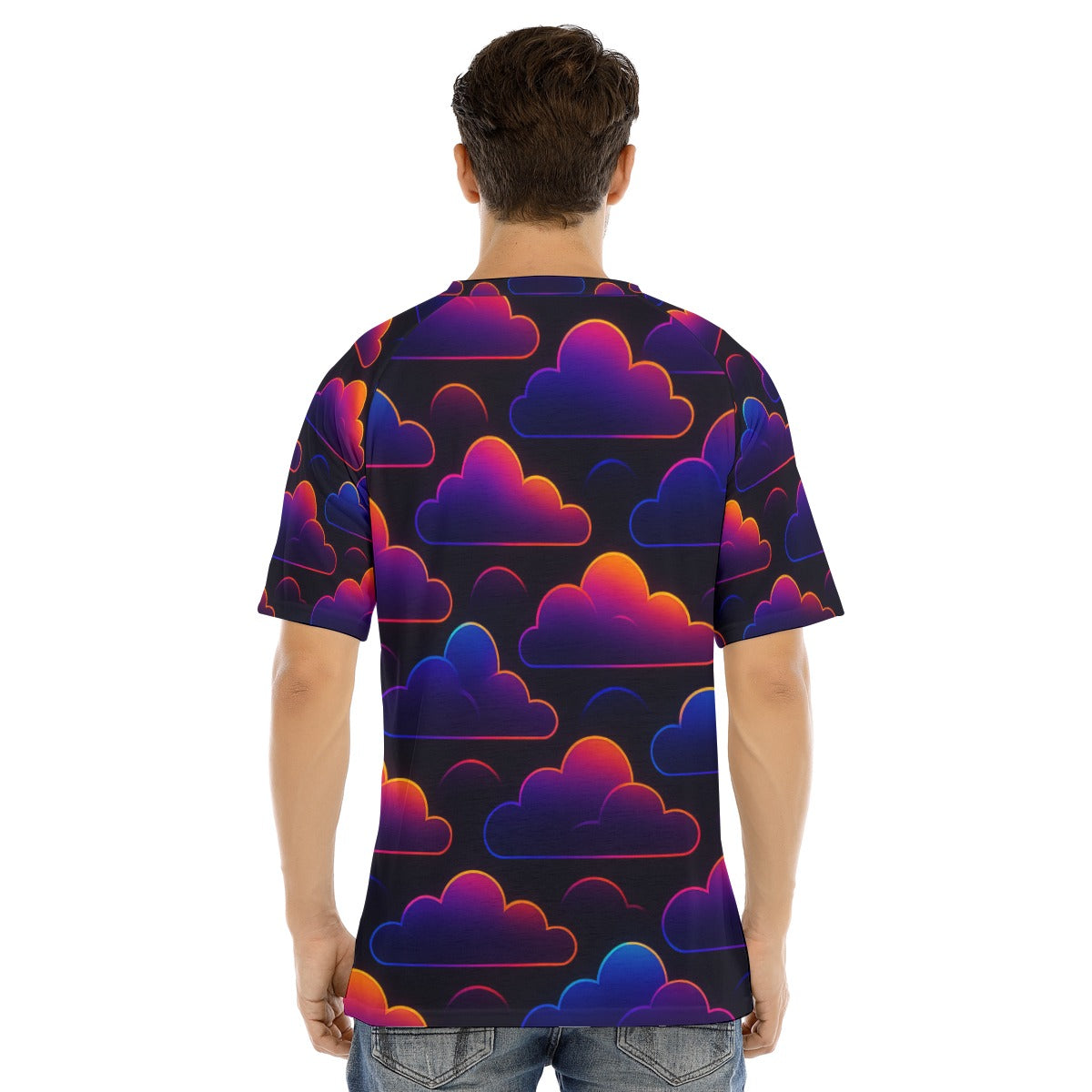 Men's Raglan Sleeve T-shirt With Button Closure