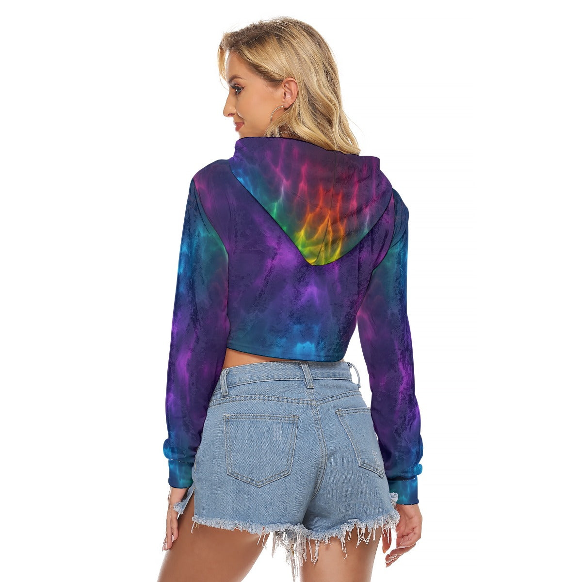Women's Crop Top Hoodie|Velvet