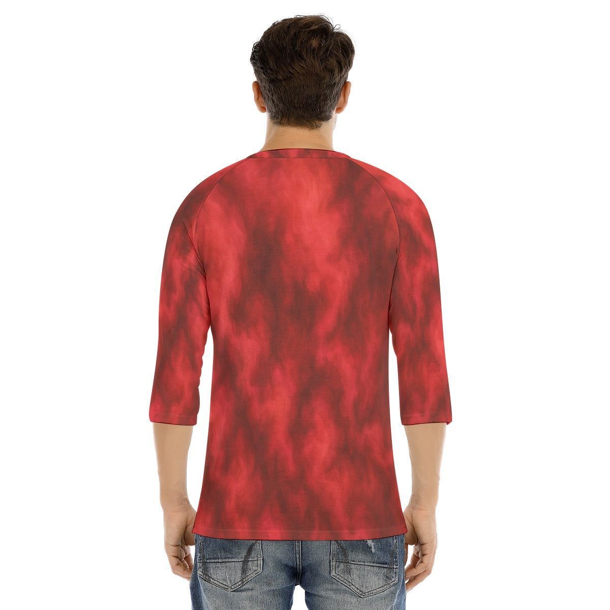Men's Bracelet Sleeve T-shirt With Button Closure - view 4