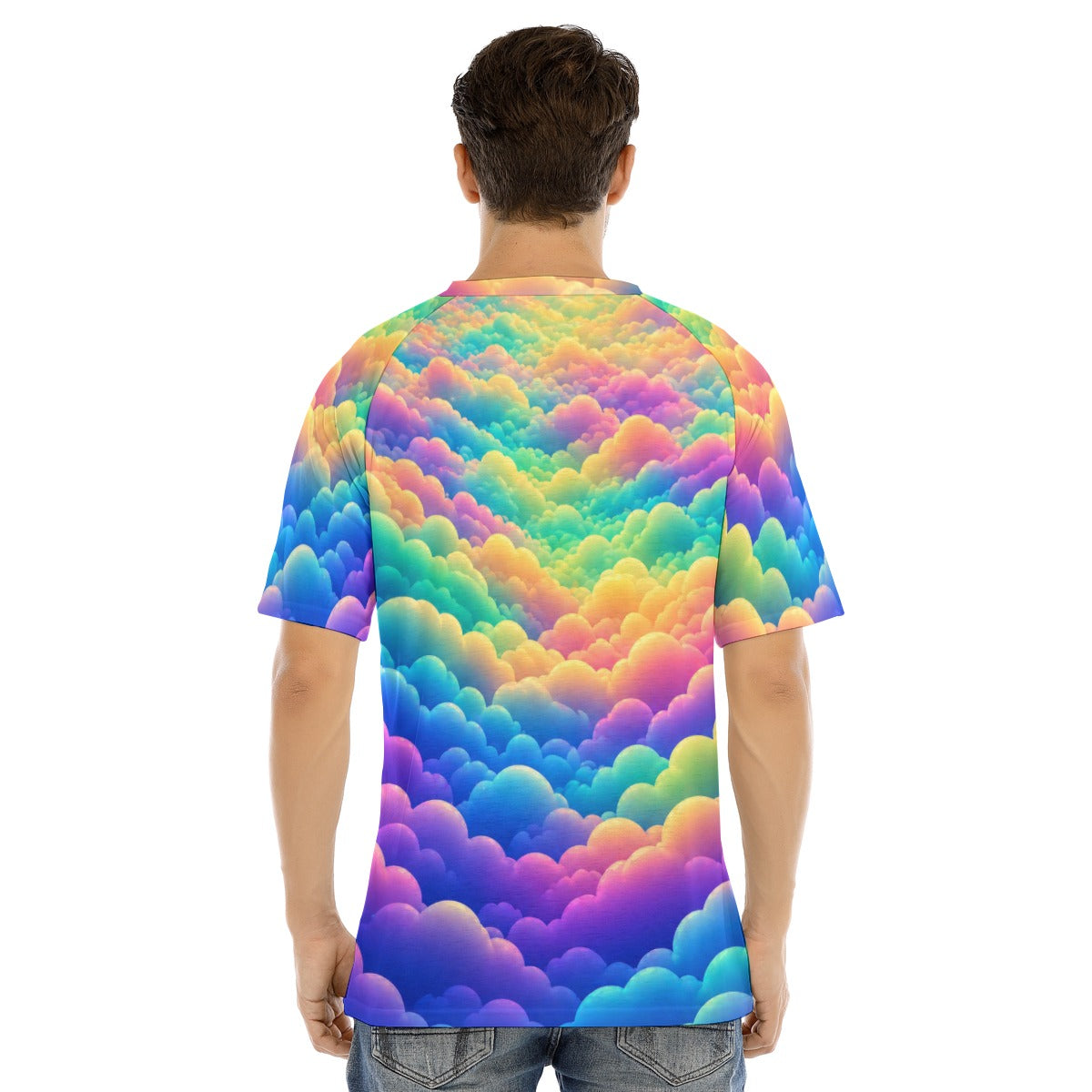 Men's Raglan Sleeve T-shirt With Button Closure