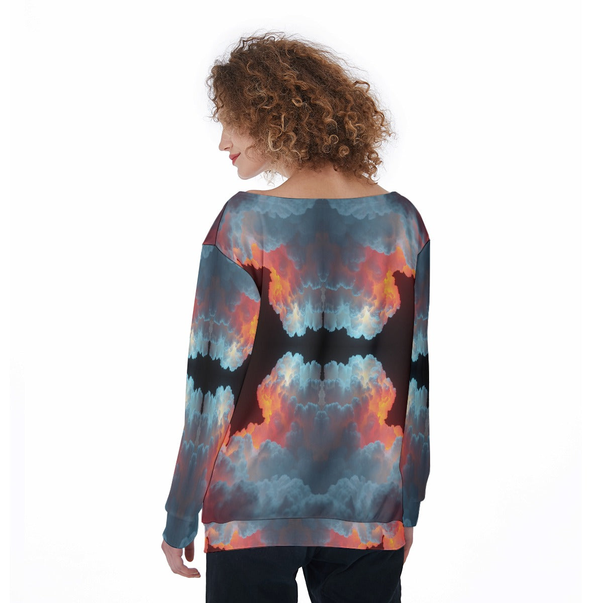 Women's Off-Shoulder Sweatshirt
