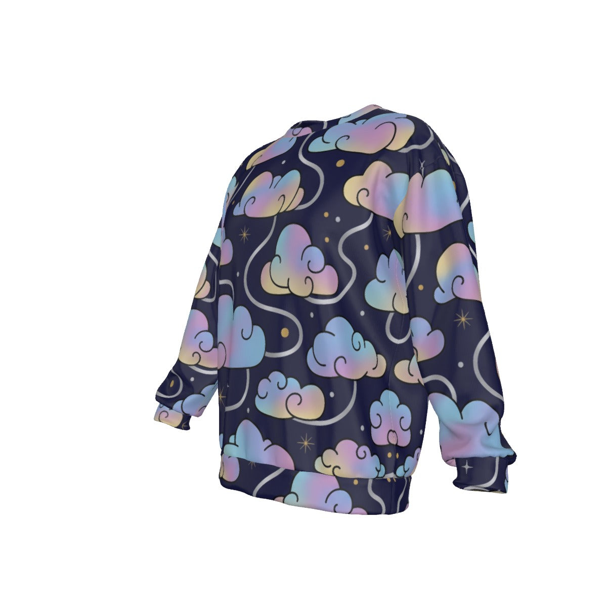 Men's Drop Shoulder Round Neck Long-Sleeved Sweatshirt