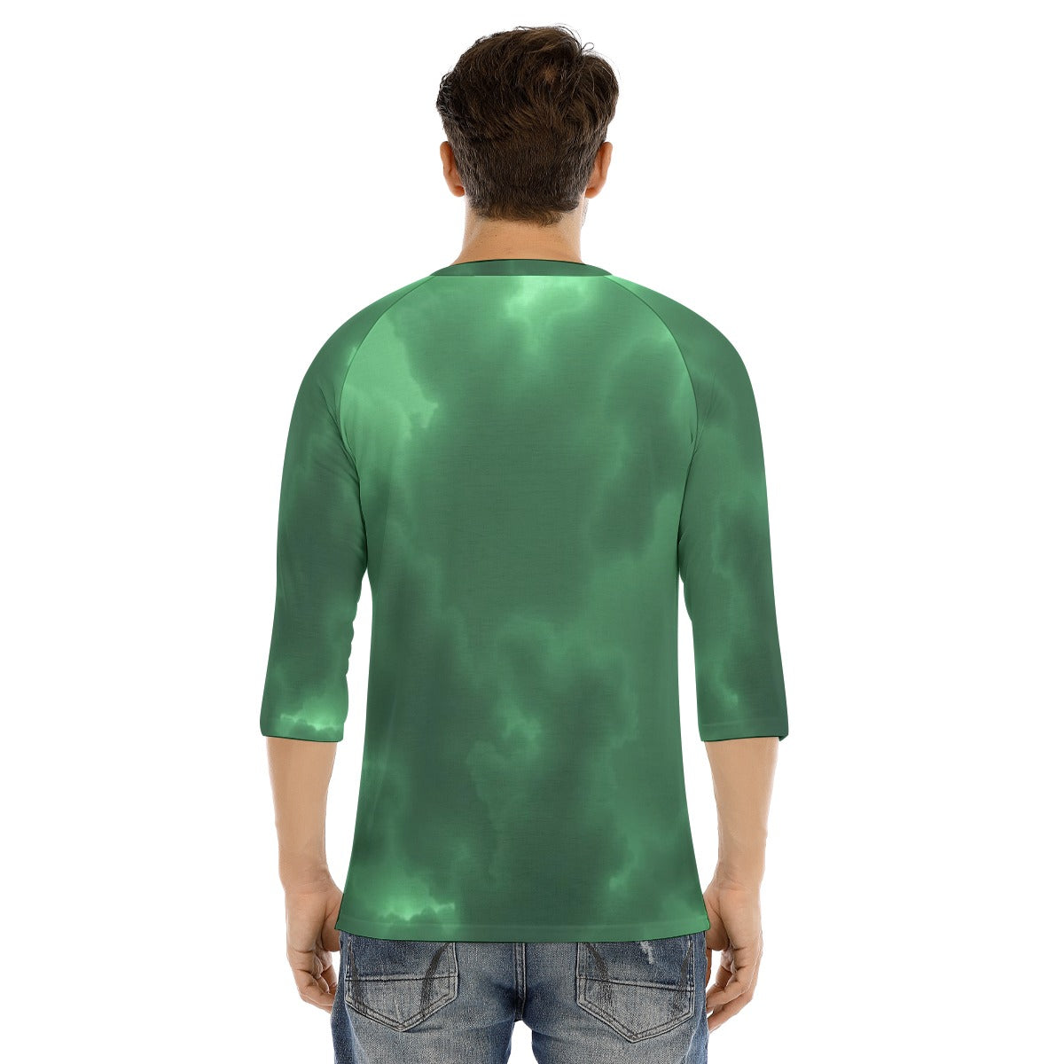 Men's Bracelet Sleeve T-shirt With Button Closure - view 4