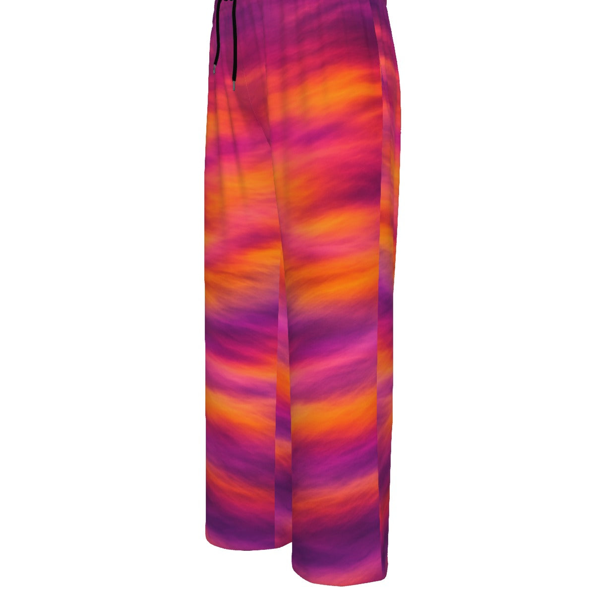 Unisex Knitted Fleece Wide Leg Pants