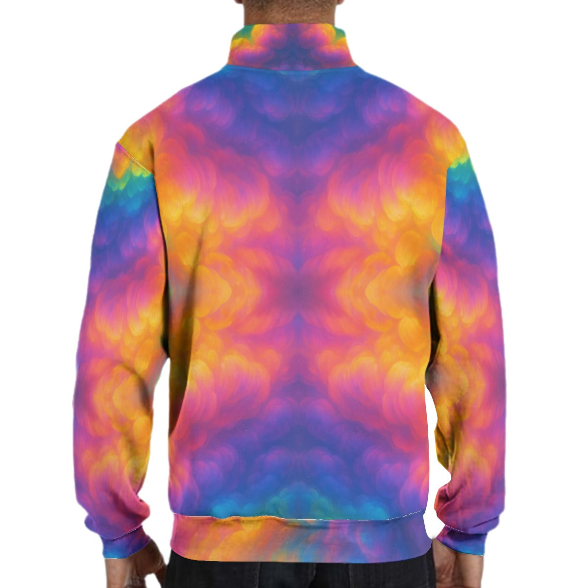 Men's Hidden Half-Zip Placket Hoodie