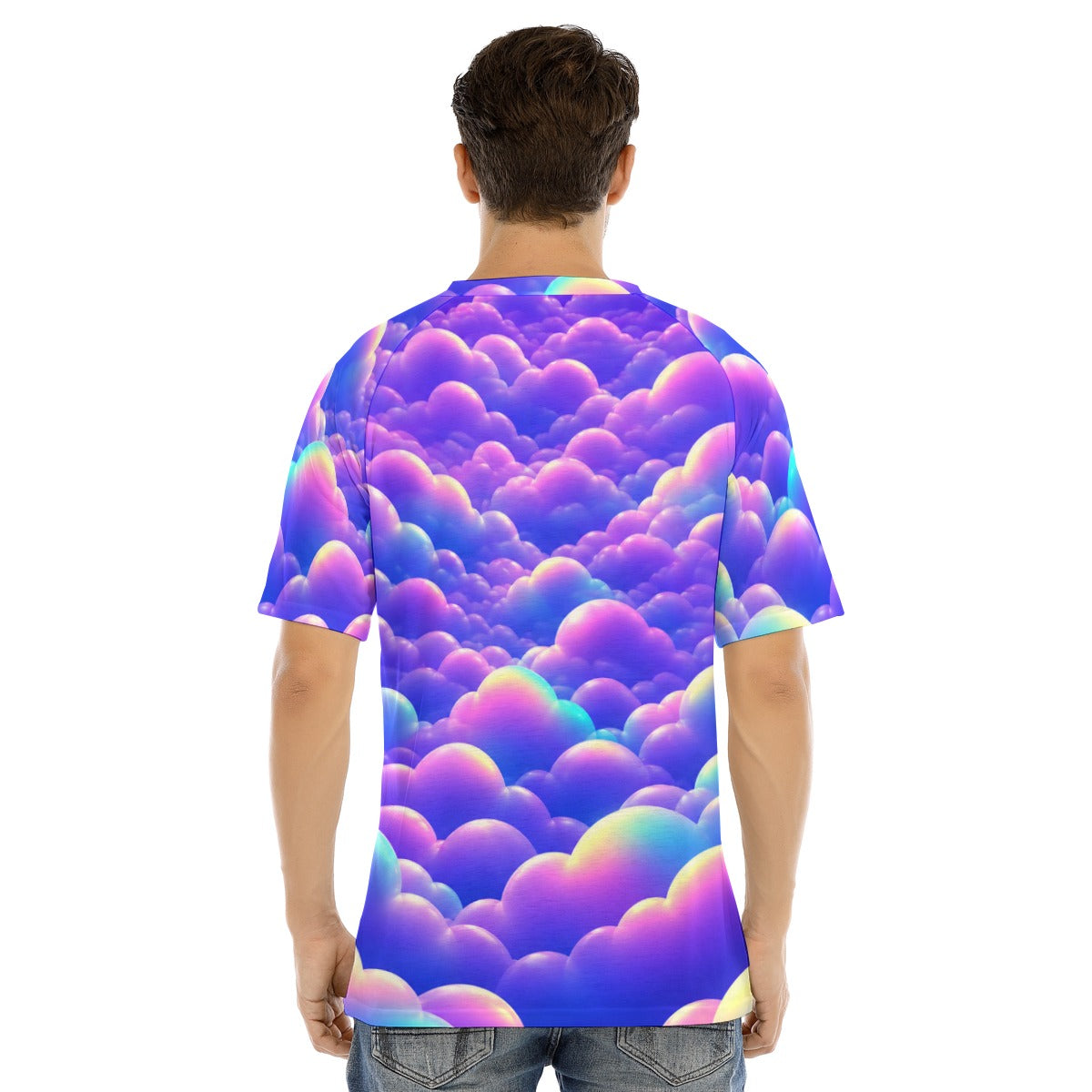 Men's Raglan Sleeve T-shirt With Button Closure