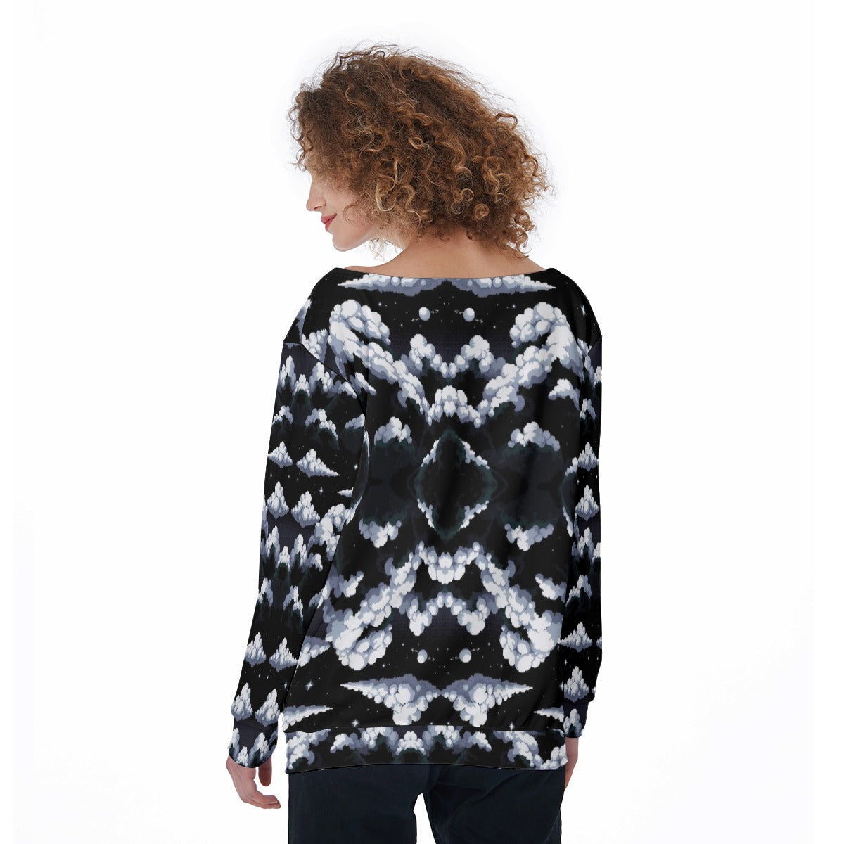 Women's Off-Shoulder Sweatshirt