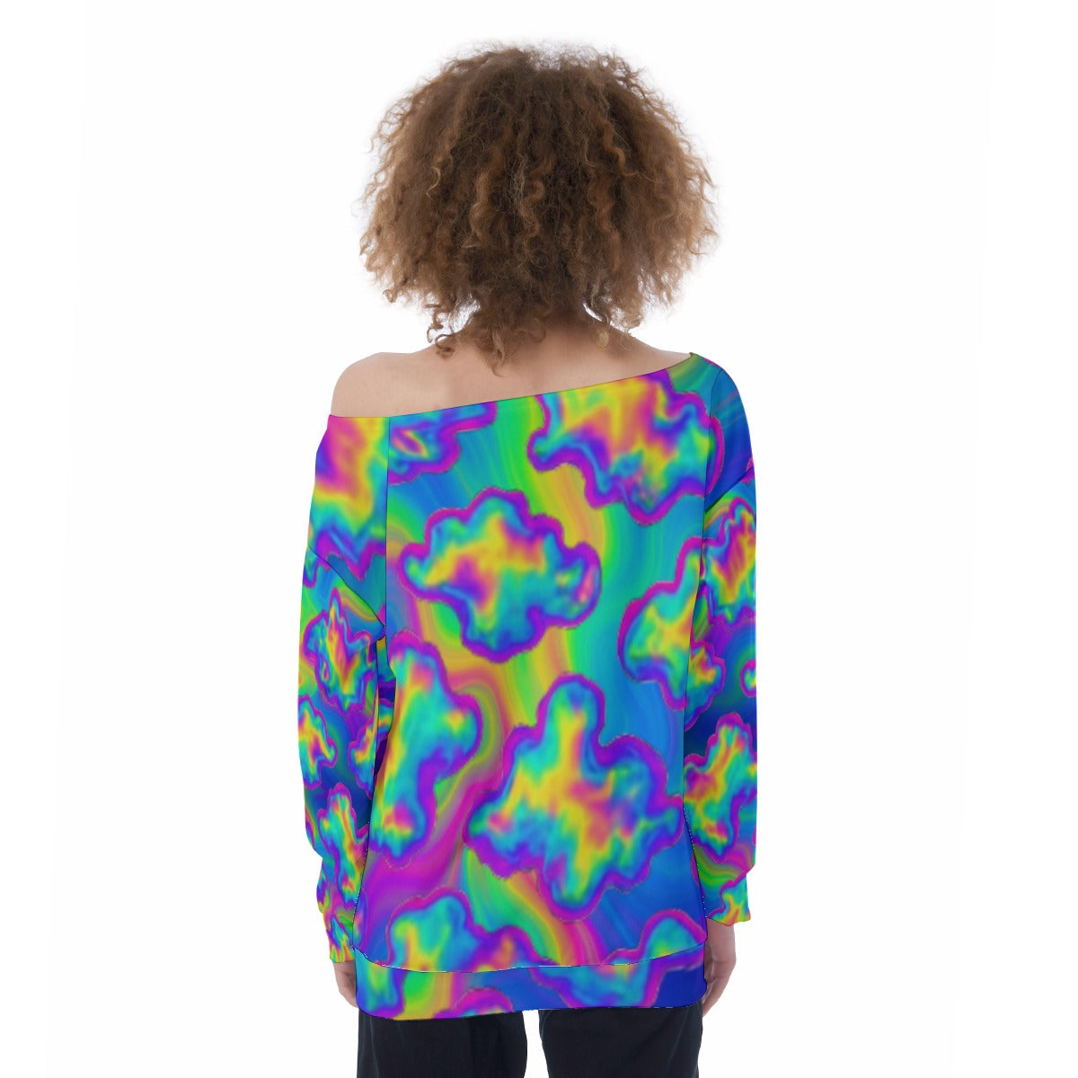 Women's Off-Shoulder Sweatshirt