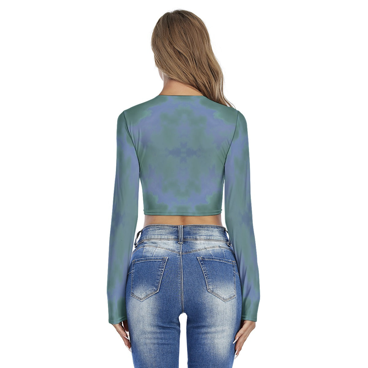 Women's Round Neck Crop Top T-Shirt