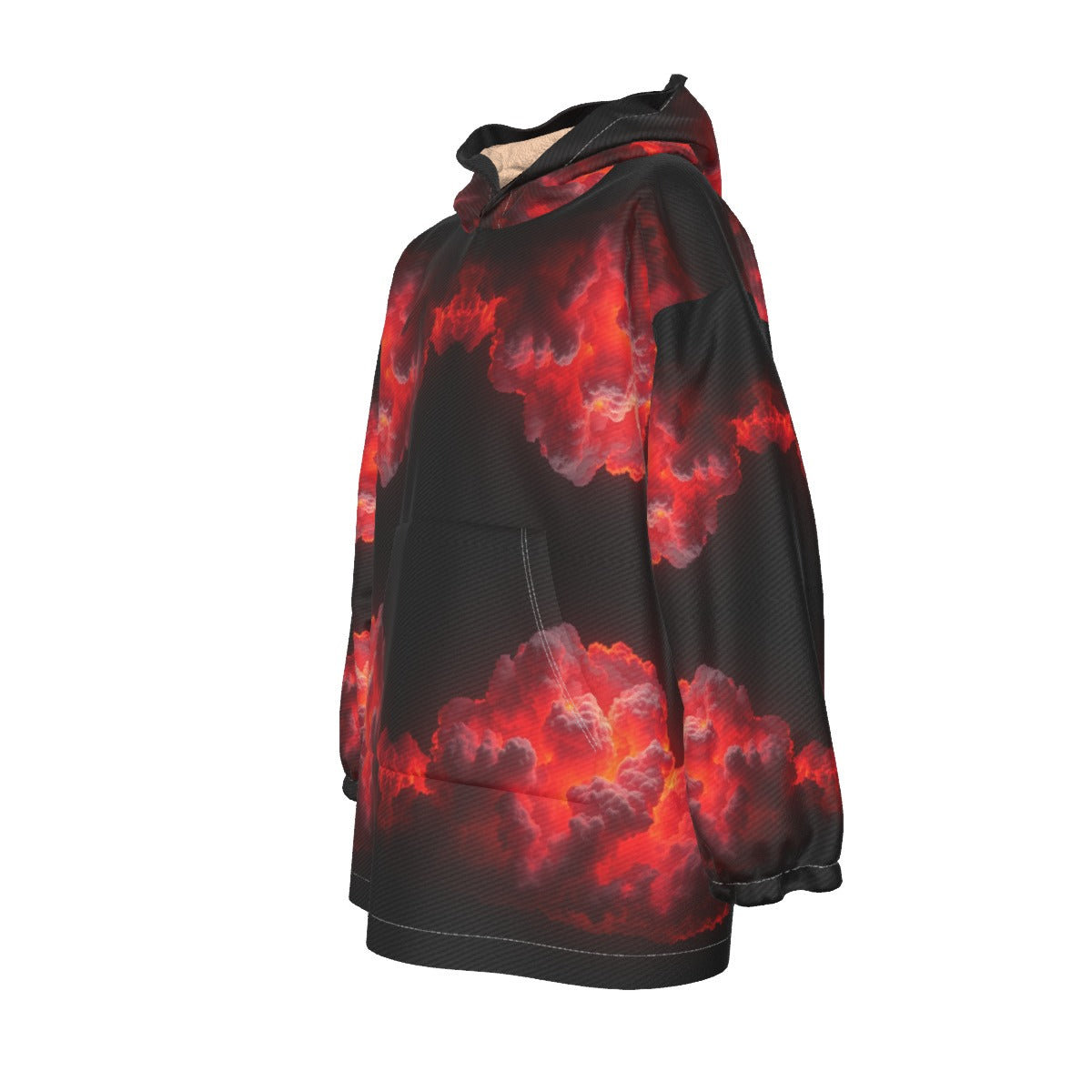 Unisex Kid's Sherpa Fleece Hoodie Blanket