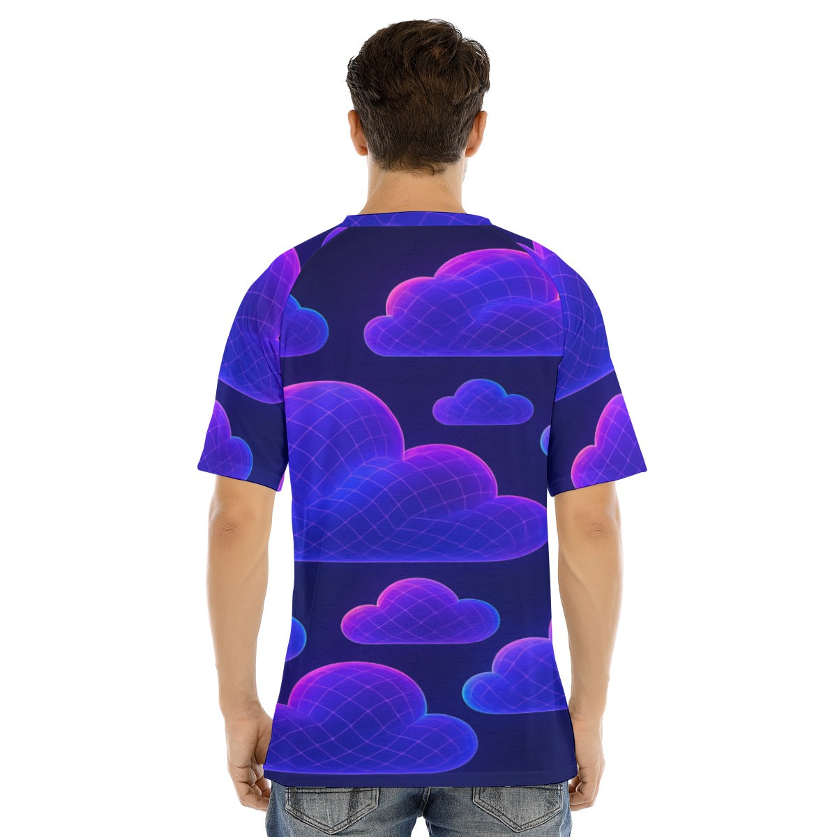 Men's Raglan Sleeve T-shirt With Button Closure