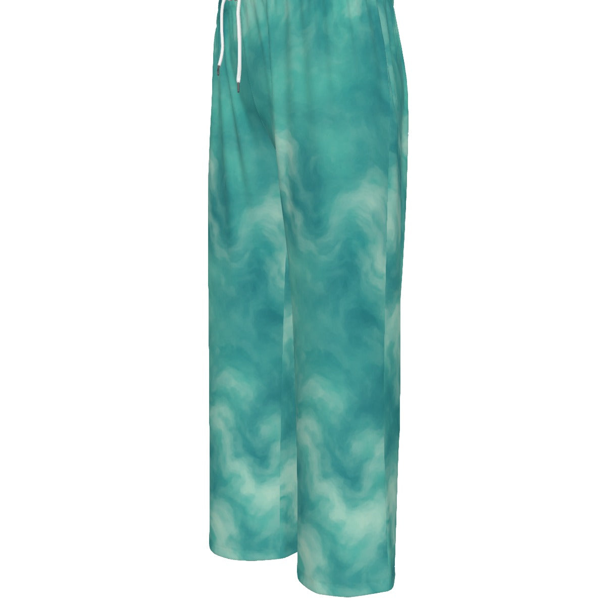 Unisex Knitted Fleece Wide Leg Pants