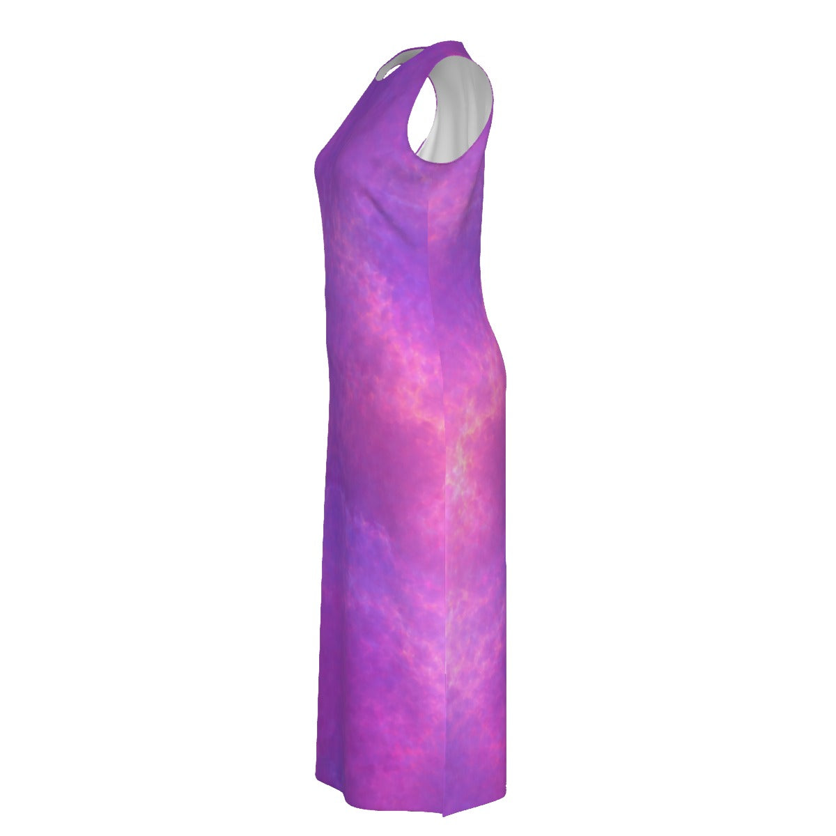 Women's Beach Perspective Chiffon Sleeveless Dress