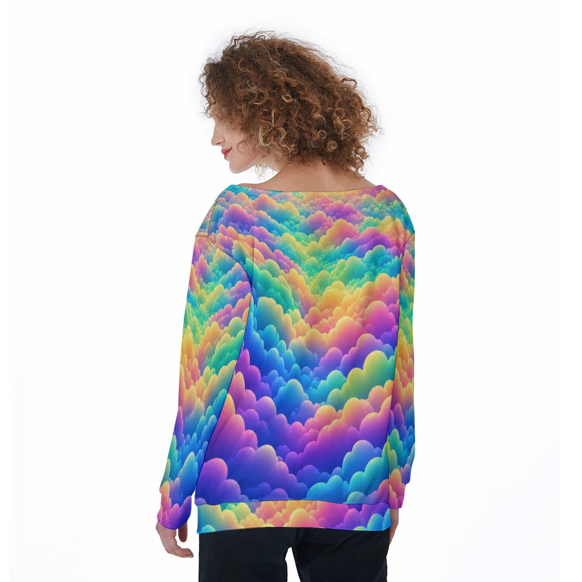 Women's Off-Shoulder Sweatshirt