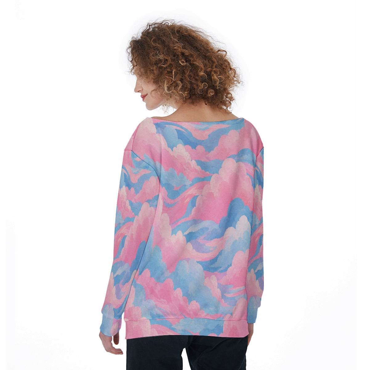 Women's Off-Shoulder Sweatshirt