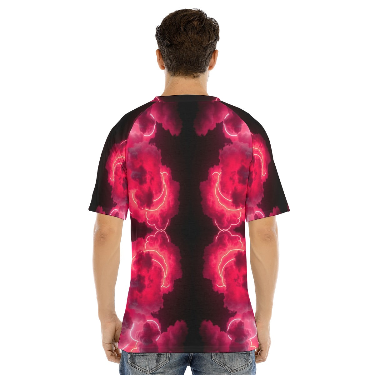 Men's Raglan Sleeve T-shirt With Button Closure
