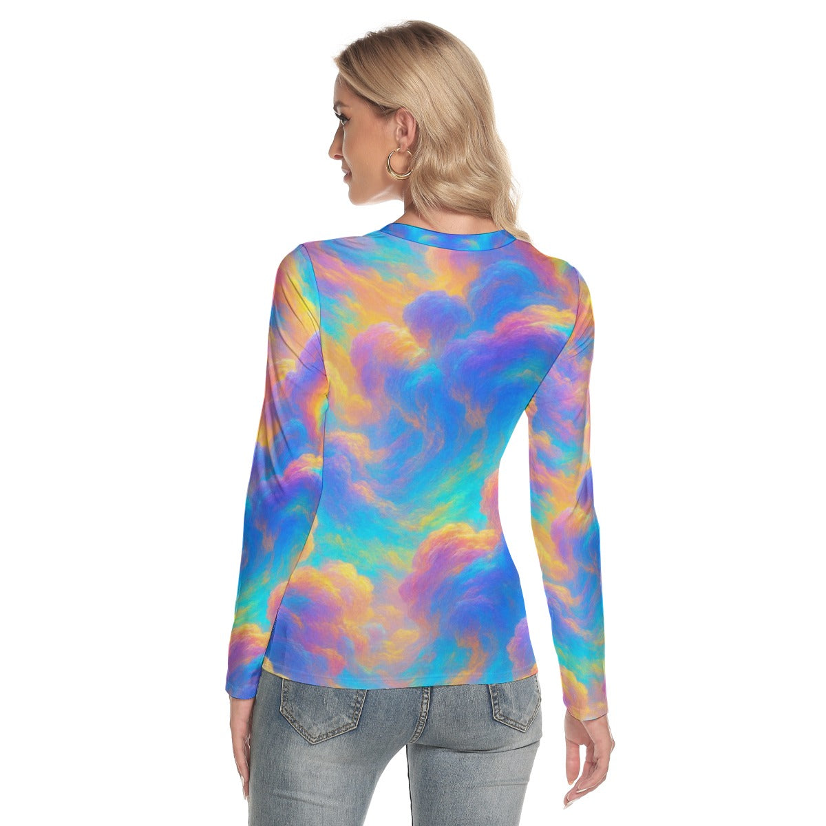 Women's V-Neck Long Sleeves T-Shirt