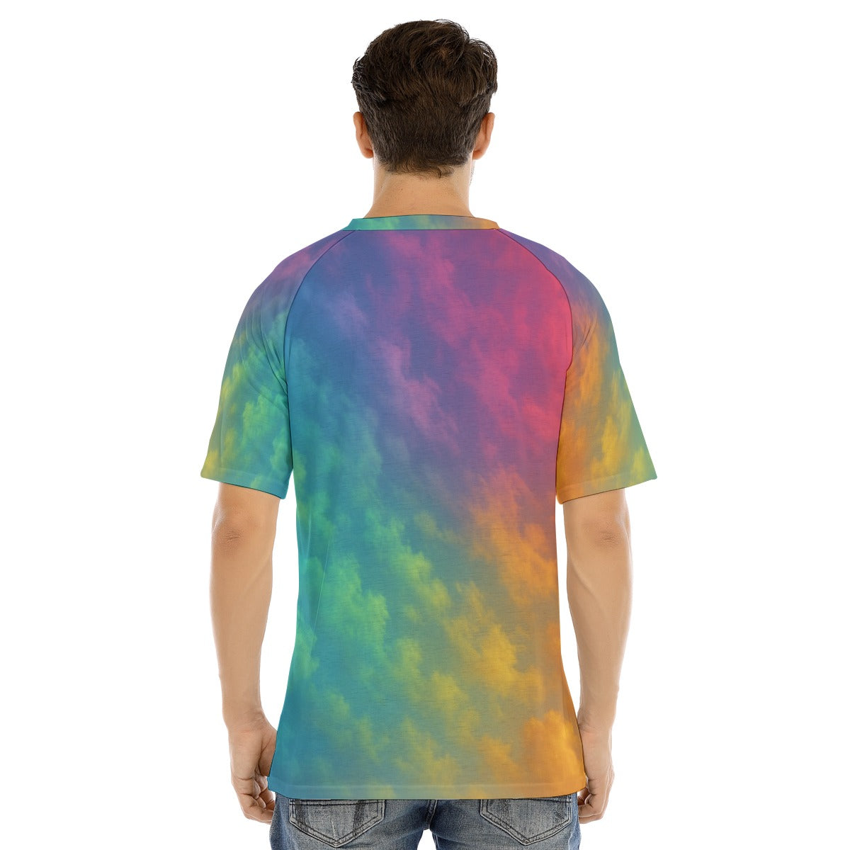 Men's Raglan Sleeve T-shirt With Button Closure