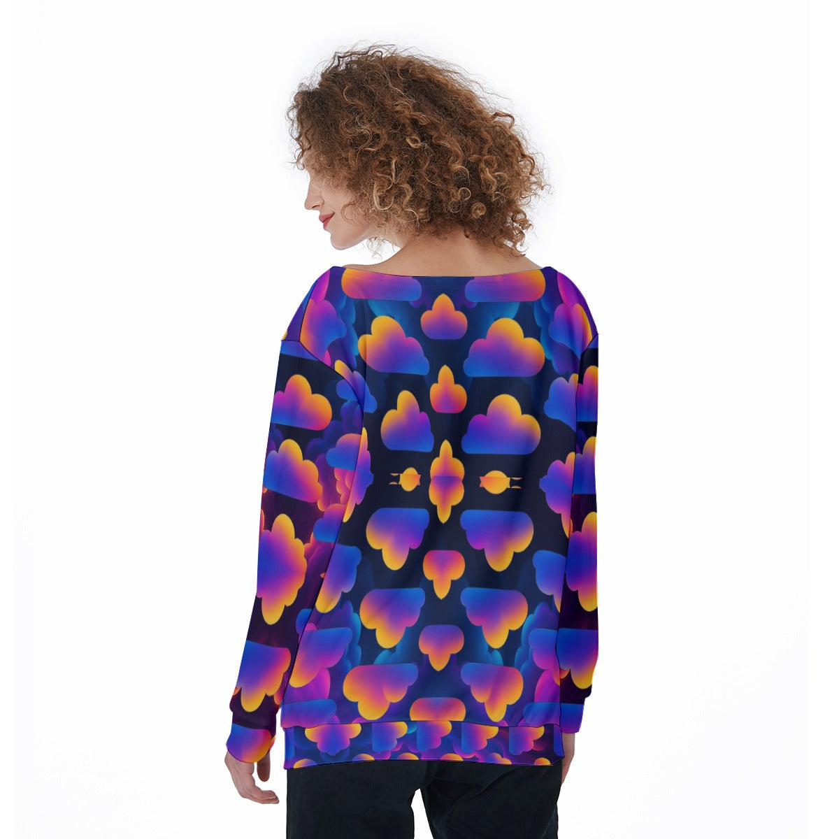 Women's Off-Shoulder Sweatshirt