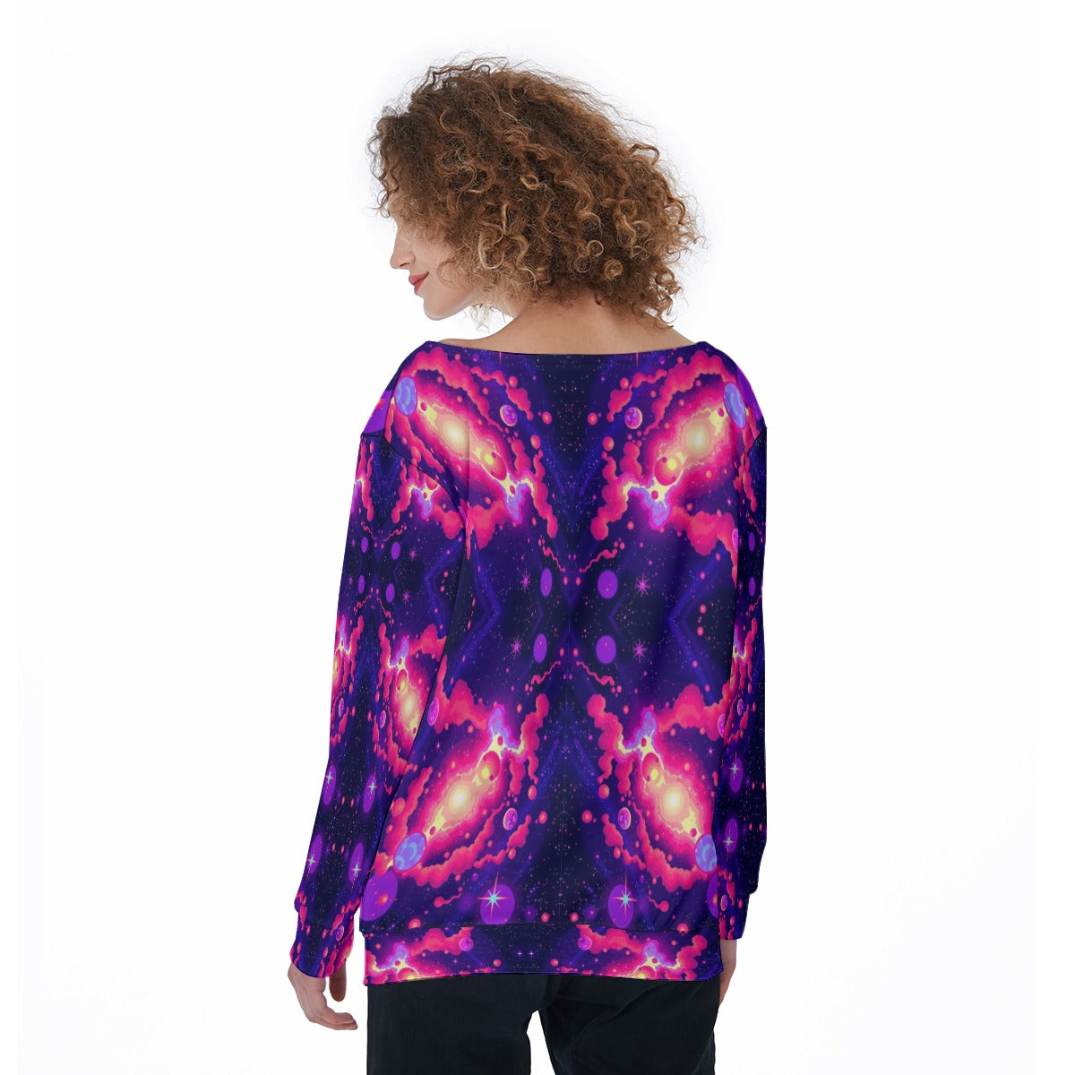 Women's Off-Shoulder Sweatshirt