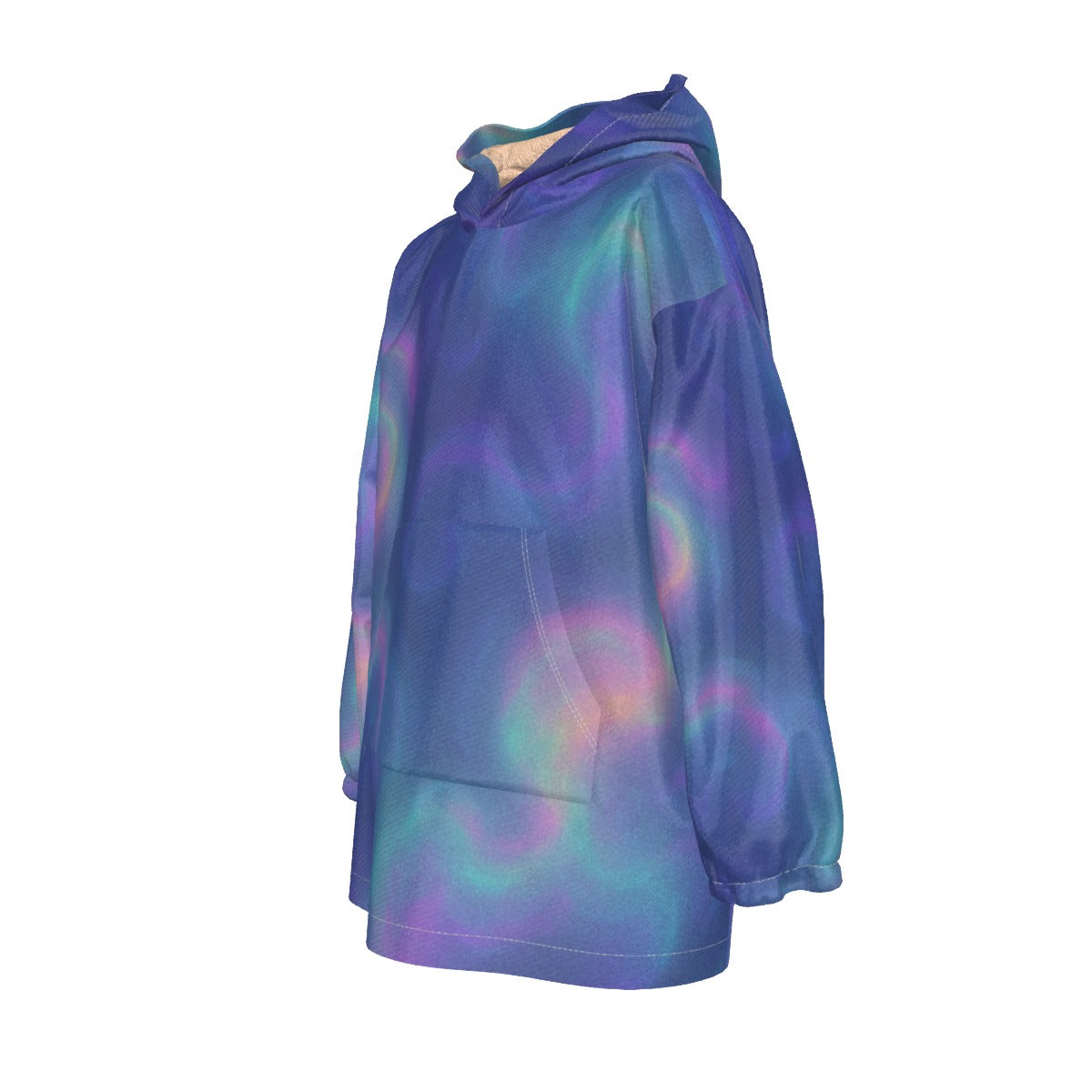 Unisex Kid's Sherpa Fleece Hoodie Blanket