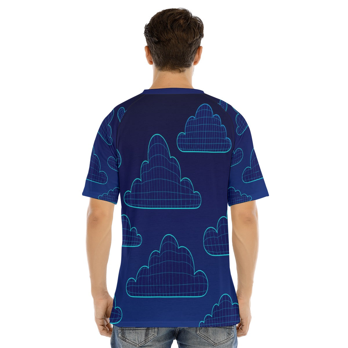 Men's Raglan Sleeve T-shirt With Button Closure