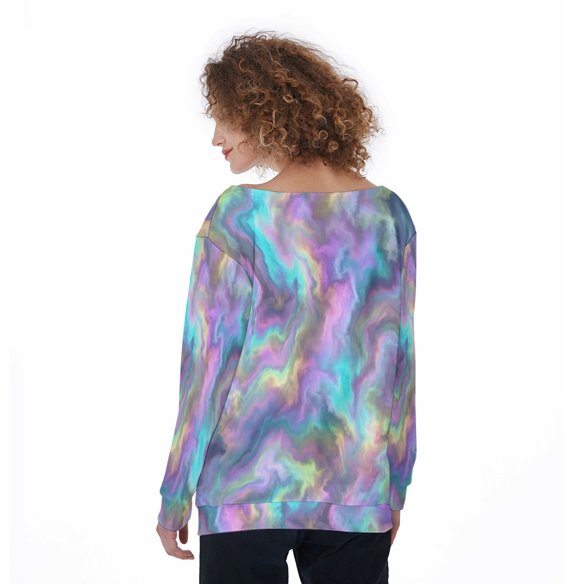 Women's Off-Shoulder Sweatshirt