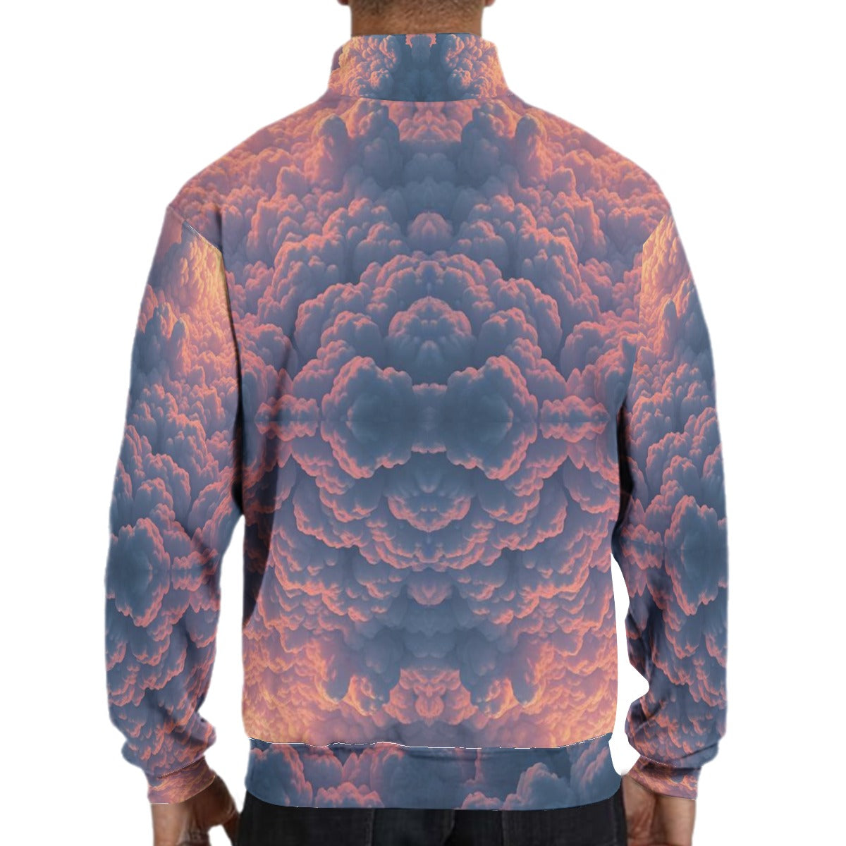 Men's Hidden Half-Zip Placket Hoodie