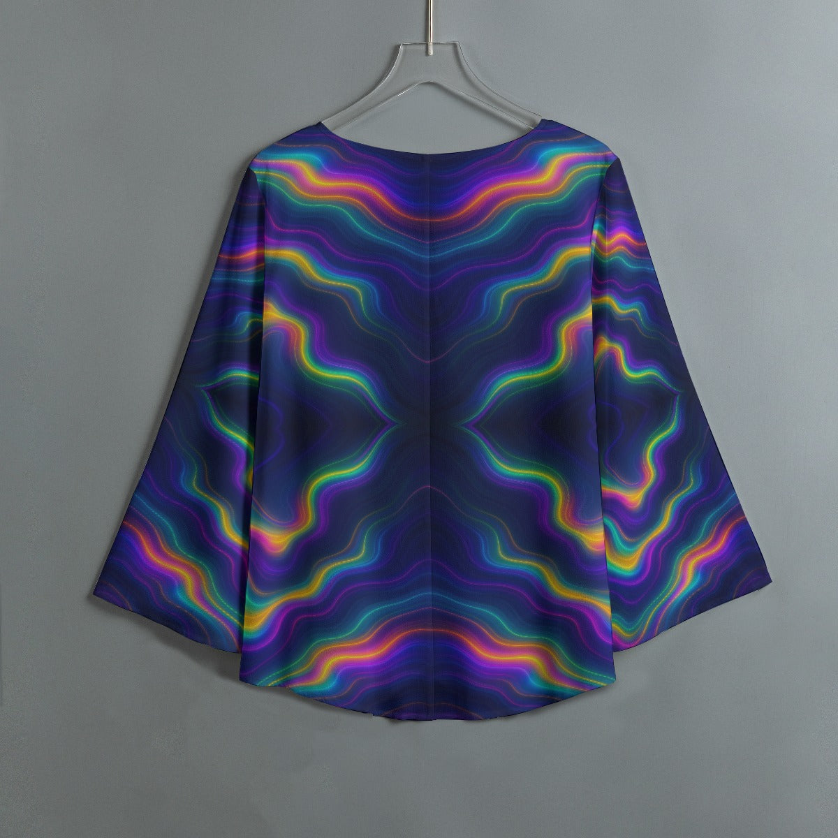 Women's V-neck T-shirt With Irregular Hem