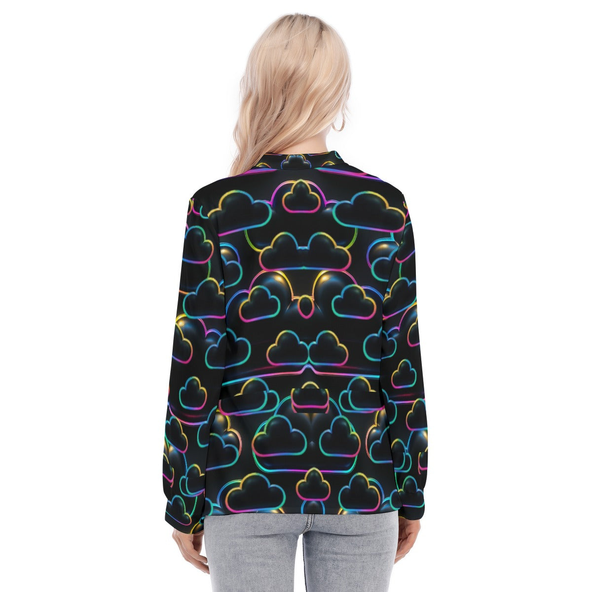 Women's Long Sleeve Blouse With Button Closure