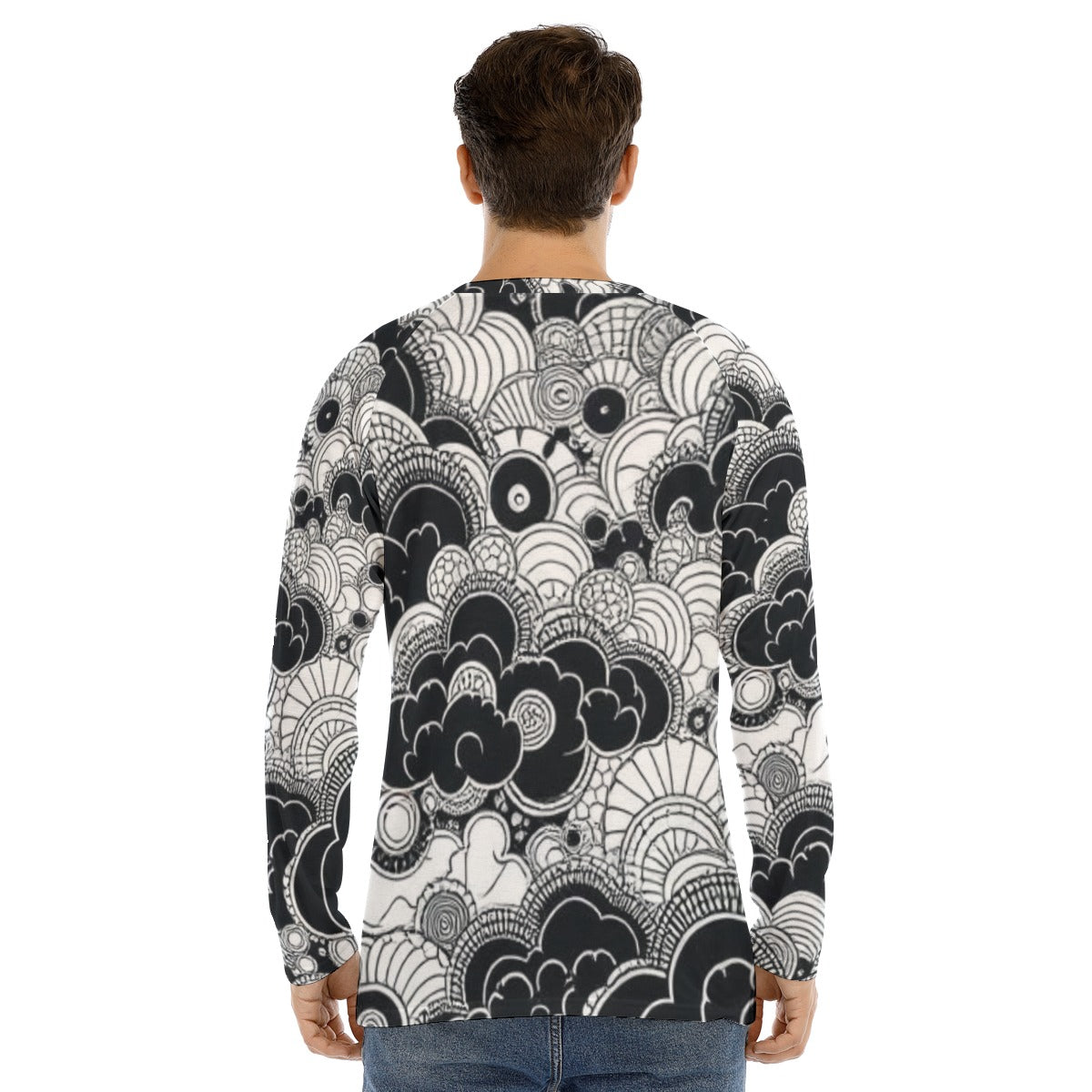 Men's Long Sleeve T-shirt With Raglan Sleeve