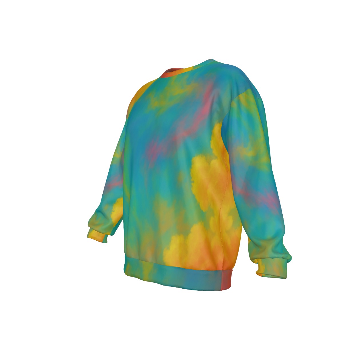 Men's Drop Shoulder Round Neck Long-Sleeved Sweatshirt