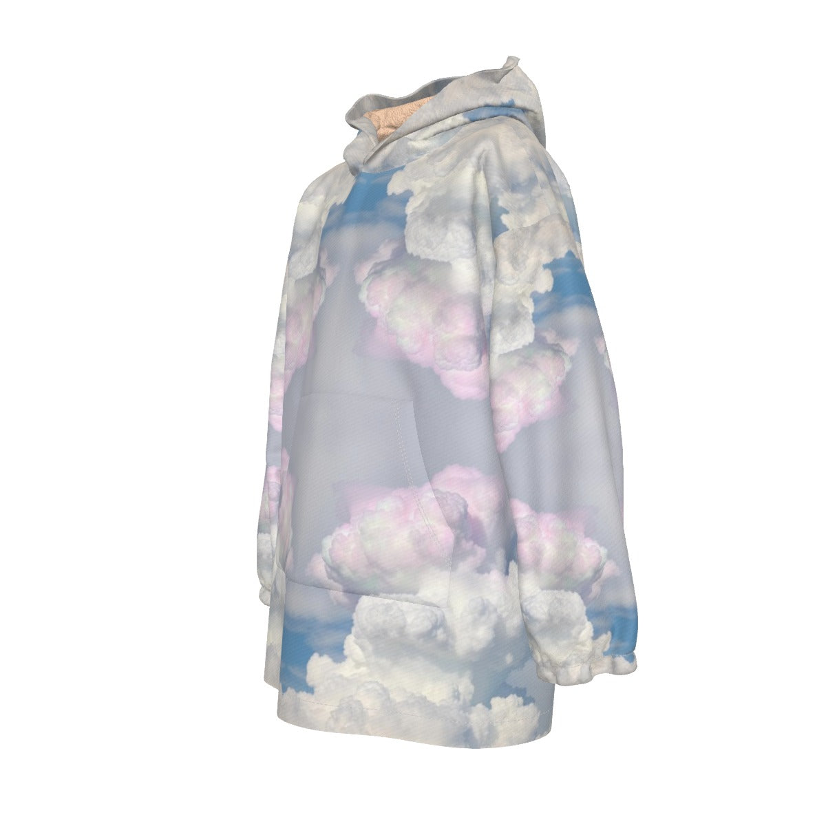 Unisex Kid's Sherpa Fleece Hoodie Blanket