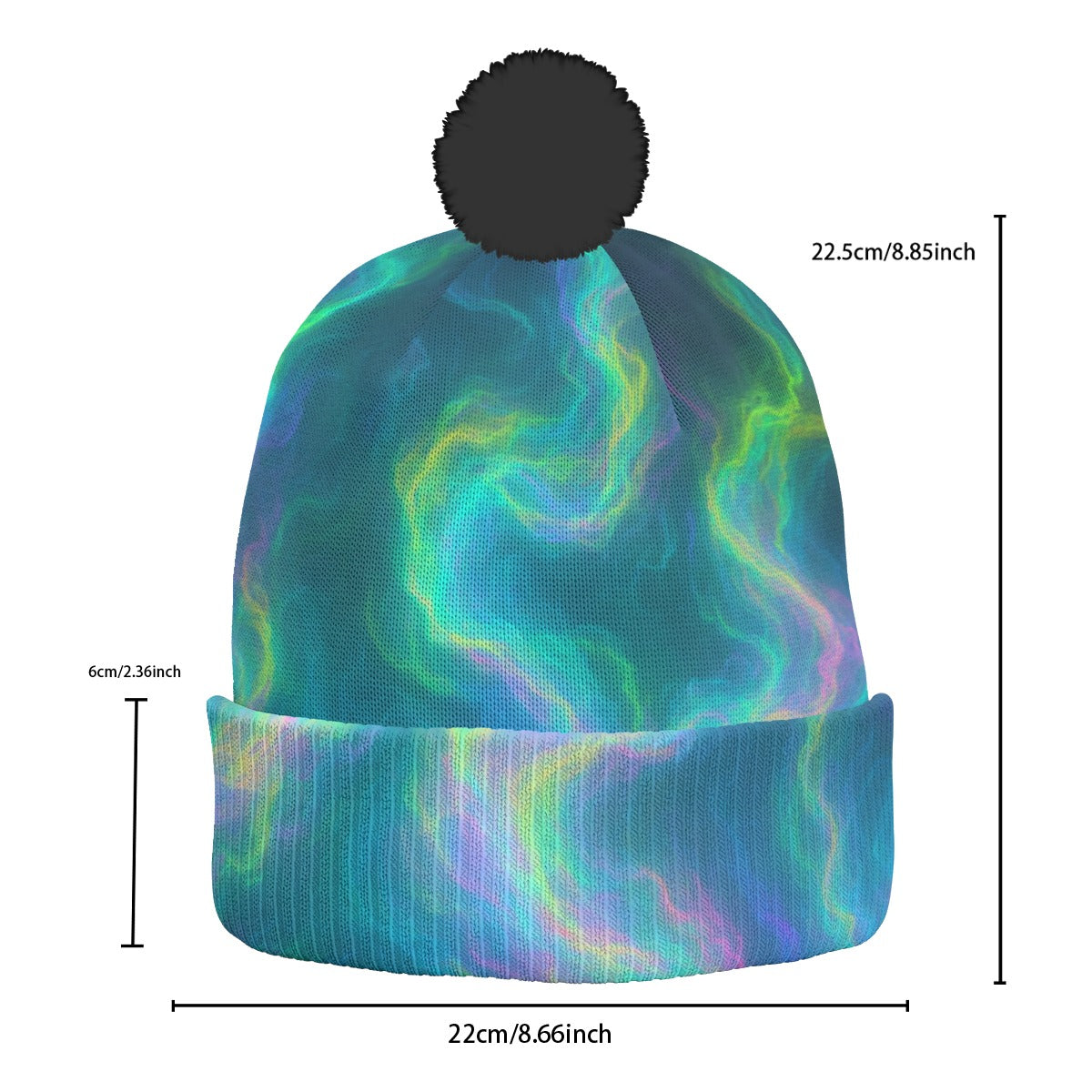 Unisex Knitted Hat With Pom-Pom