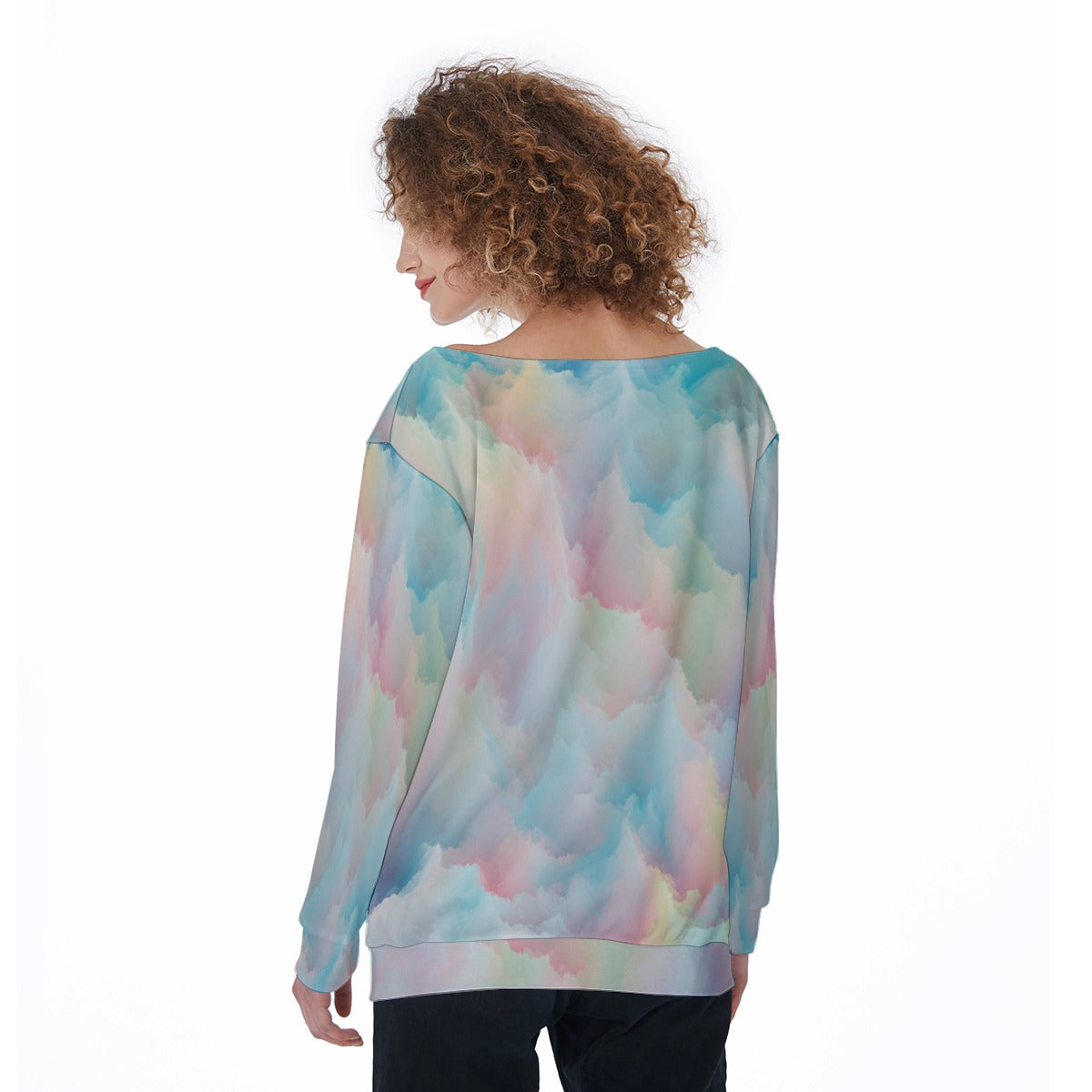 Women's Off-Shoulder Sweatshirt