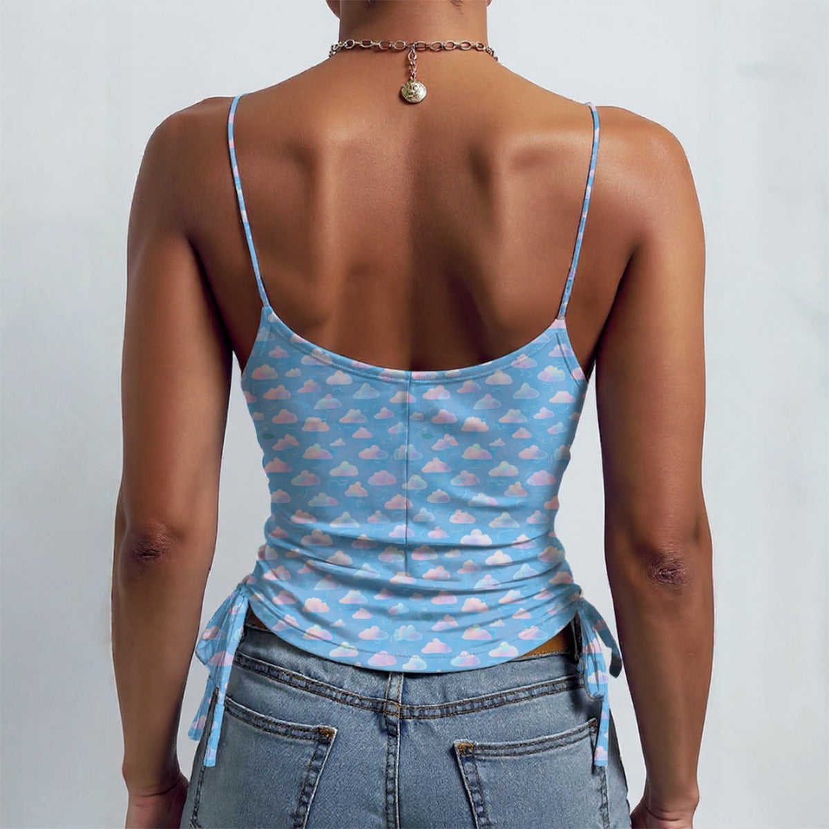 All-over Print Drawstring Camisole