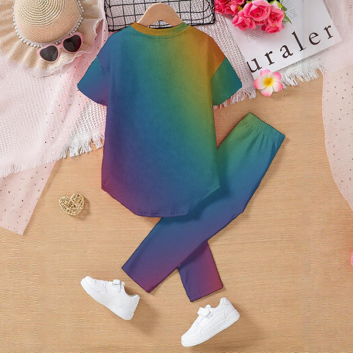 Unisex Kids' Casual Top and Pants Set