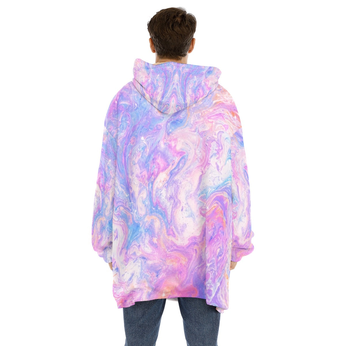 Unisex Sherpa-Fleece Hoodie Blanket - view 4