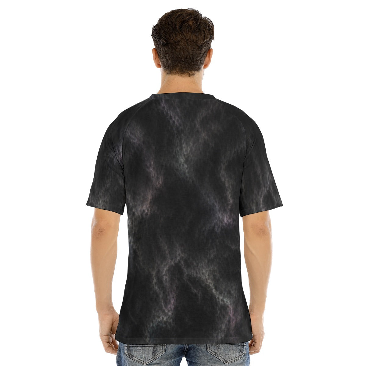 Men's Raglan Sleeve T-shirt With Button Closure