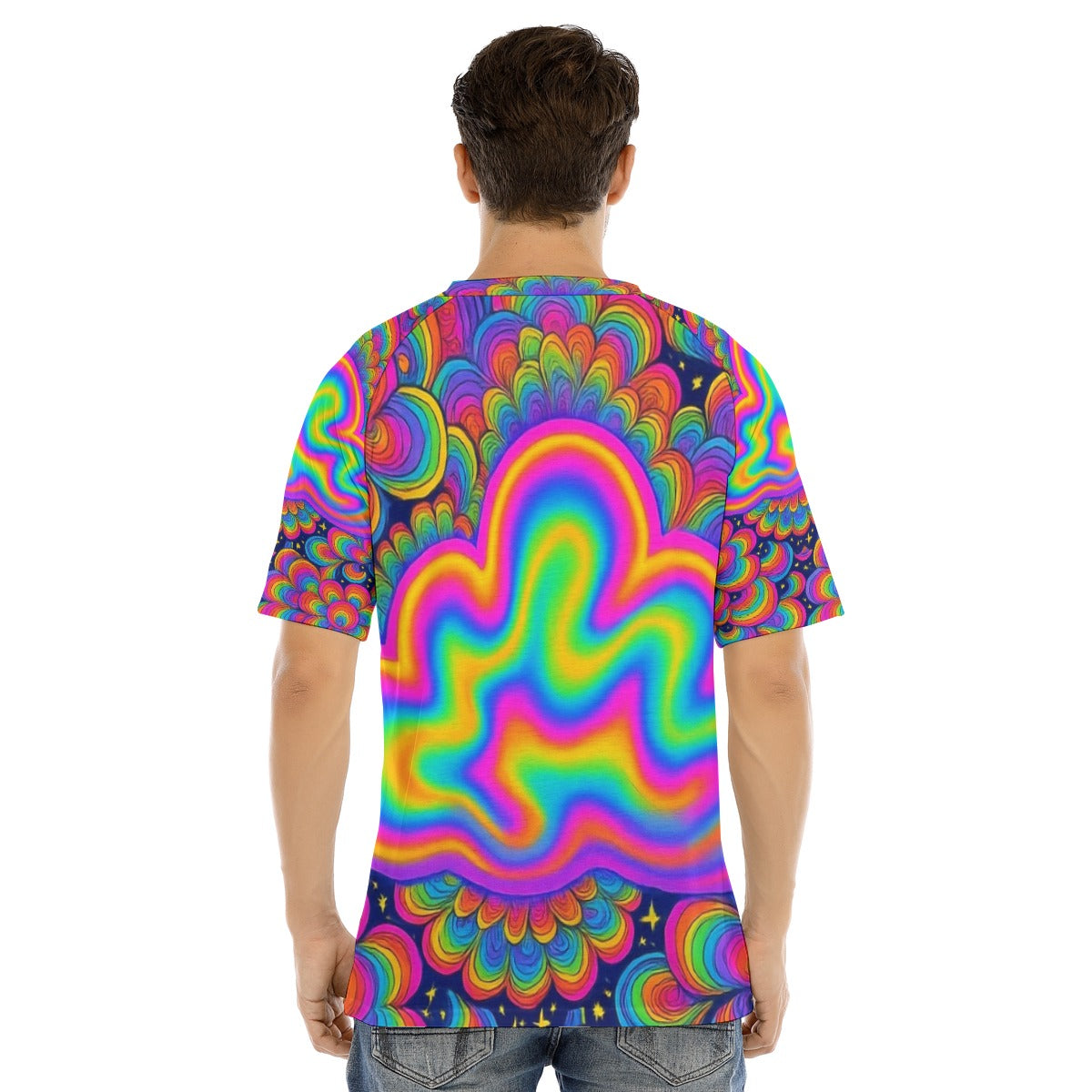 Men's Raglan Sleeve T-shirt With Button Closure