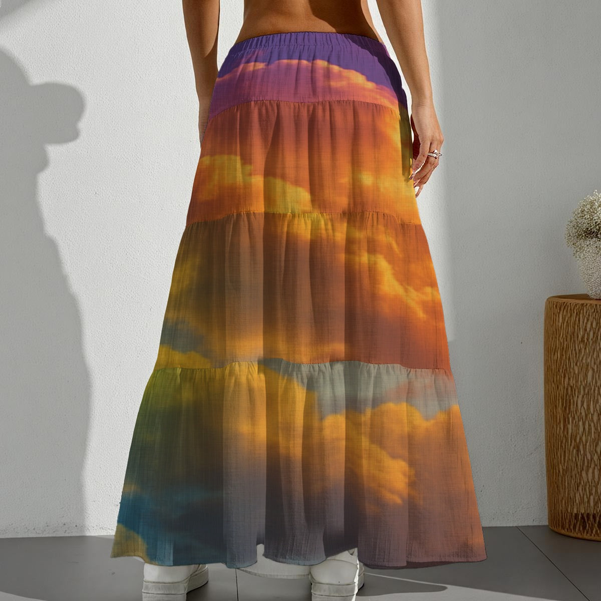 Women's Pleated Long Skirt